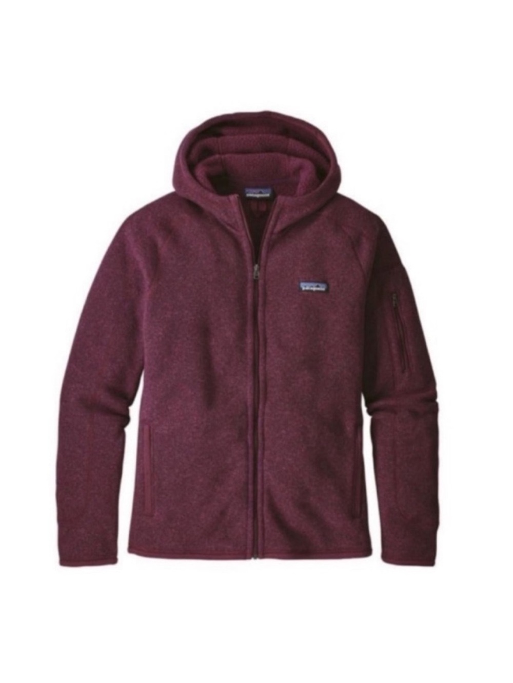 Patagonia Better Sweater Zip Up Size XS Maroon Burgundy Chicory Red Cabincore